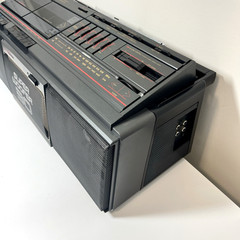 Seiko WKC-200 Super Woofer 3D Stereo Boombox Dual Cassette AM/FM- Tested Working