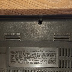 Vintage General Electric AM FM Instant Weather Radio P2790 Black AC DC Battery