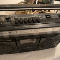 SANYO M-9920 Stereo Vintage AM/FM Radio Cassette Recorder Boombox -Untested-
