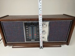 Vintage RCA RZC 920W-K Walnut AM/FM Solid State Dual Speaker Radio- Tested Works