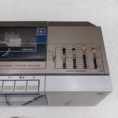 Vintage GE Alarm Clock Radio AM/FM Cassette Recorder Digital Model 7-4965A Works