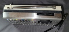 Vintage Seiko Solid State AM/FM Radio Box New Never Used Headphones Black Dial