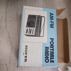 Vintage Radio silver New