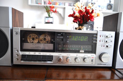Vintage Emerson MM-785 Radio Cassette Player Clock Stereo