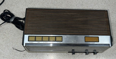 Vtg Lloyds Clock Radio AM/FM/Weather Model J271 Simulated Woodgrain Tested