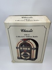 Light Up Jukebox Am/fm Radio Cassette Collectors Edition CR11 New Old Stock