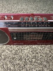 Vintage Radio Retro 1980&rsquo;s Sears Roebuck & Co SR-3000 Series – Red Boombox