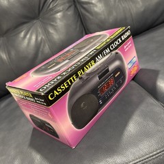Lenoxx Sound AM/FM Digital Clock Radio Cassette Player Model CR-186 NEW!!