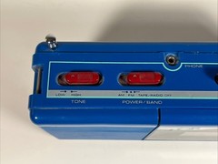 Vintage 1980s Soundesign Color Tunes Radio Cassette Player 4603VBL Blue Boom Box