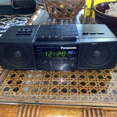 Vintage Panasonic RC-X250 Alarm Clock AM FM Radio Cassette Player Tested Working