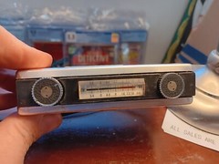 AA MARK II Handheld VINTAGE Blue Radio, Made in Hong Kong UNTESTED As is