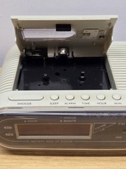 Vintage Gran Prix GPX DC568 Alarm Clock Radio With Cassette Tape For Parts Only