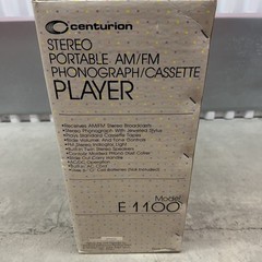 Vintage Portable AM/FM Radio & Cassette Player Centurion E1100 – NEW IN BOX NOS