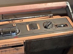 RARE PINK! SONY CFM-140 AM/FM Radio Cassette Tape Recorder VTG ONLY FM WORKS!