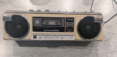 Vtg Toshiba RT-8065 Stereo Boombox Auto Reverse Cassette 4-Band Radio WORKS