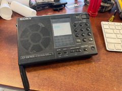 Vintage Sony ICF-SW7600 World Band Receiver with Antenna —