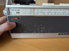 Vintage Sony TFM-117WB FM/SW/MW Tested, WORKING Parts/Repair Cosmetic Fair Cond.