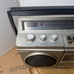 Vintage SONY CFS-45 AM/FM Boombox Cassette Player Recorder Tested Works READ