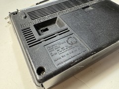 Vintage Panasonic RF-549 AC/Battery Power AM FM Portable Radio Black & Silver