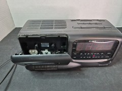 Vintage SOUNDESIGN AM/FM Alarm Clock Radio Cassette Player Model 3832B Tested