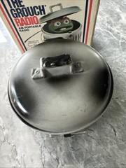 Vtg 1976 Sesame Street Oscar The Grouch Am Portable Radio with Box WORKS!