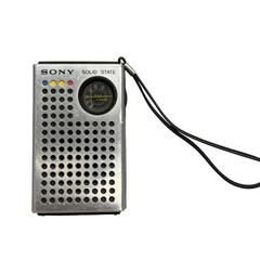 Vintage Sony TR-4100 Solid State AM 6 Transistor Pocket Radio Silver Hong Kong
