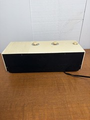 Vintage Panasonic Woodgrain Flip AM Radio Alarm Clock RC-1282 RARE-WORKS