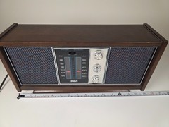 Vintage RCA RZC 920W-K Walnut AM/FM Solid State Dual Speaker Radio- Tested Works