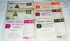 SAMS PHOTOFACT FOLDER SET LOT OF 6 RADIO / TV SERIES REPAIR GUIDES LOT # 21
