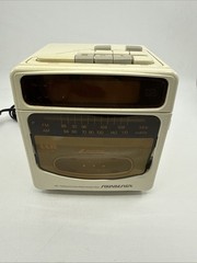 Vintage Soundesign CUBE Radio Alarm Clock Cassette Player Collectible RARE