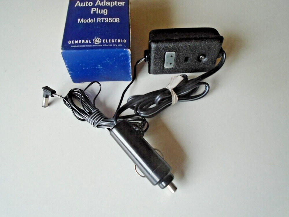 General Electric Auto Adapter Plug model RT9508 never used GEmade in usa ge