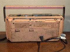 RARE PINK! SONY CFM-140 AM/FM Radio Cassette Tape Recorder VTG ONLY FM WORKS!