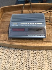 Vintage Sears SR3000 AM/FM Clock Radio LED Digital Alarm Gray Tested Works