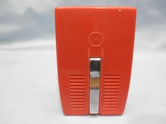 WORKING RED 1959 FLEETWOOD ROUND GRILLE 6 TRANSISTOR RADIO- RADIOORPHANAGE