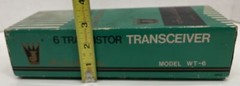 Vtg Juliette Six Transistor Transceiver Model WT-6 Walkie Talkie In Original Box