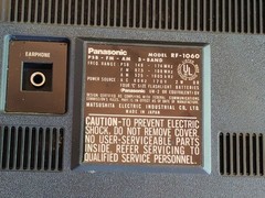 Panasonic RF-1060 3-Band Portable Radio AM FM PSB AC Battery Excellent Condition