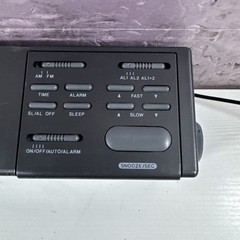 Vintage Sears Roebuck AM/FM Cassette Clock Radio Tape 225.23415 Tested Working