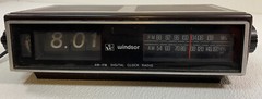 Vintage Windsor AM/FM Flip # Digital Alarm Clock Model 2069 H Tested – See Desc