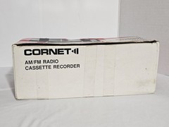 Vintage 70&rsquo;s – 80&rsquo;s Cornet Portable Radio, Cassette, Recorder + Box – Tested