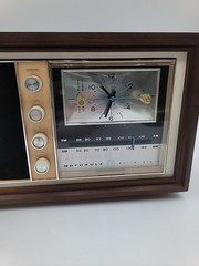 VTG MOTOROLA Radio Solid State Alarm Clock AM/FM Radio TC14CW Works READ
