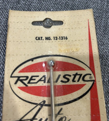 Radio Shack Realistic Auto Radio Antenna Mast One Piece Vintage Cat.# 12-1316