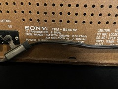Vintage 1970s Sony TFM-9440W Wood Grain Solid-State AM/FM Radio – WORKS!