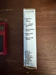 Realistic AM/FM Stereo Mate Pocket Radio Vintage Red Model 12-132