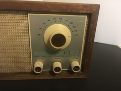 Vintage KLH Model Twenty One 21 FM Table Radio Wood Cabinet Tested Working