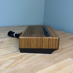 VTG General Electric GE Alarm Clock AM/FM Radio 7-4625C Wood Grain WORKS (Read)