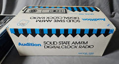 Vintage Audition Flip Clock AM-FM Radio Model 1288-8 With Box/Papers (READ)