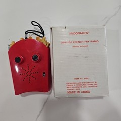 Vintage 1977 McDonalds French Fries AM FM Radio Promotional Item Tested Read