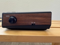 Vintage GE 7-4956B FM AM Alarm Clock Radio Cassette Recorder Wood Grain, Tested