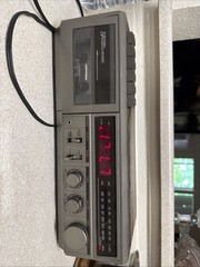 Sears Cassette Recorder Alarm Clock Radio Vtg Model 564.23412350 Tested Working
