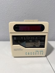 Lloyds Clock Radio CR201 Vintage Cube AM/FM Cassette Player